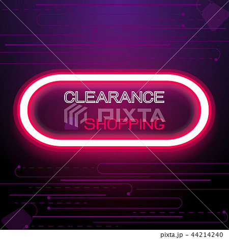Create neon clearance shopping banner background Create neon clearance shopping banner background 44214240