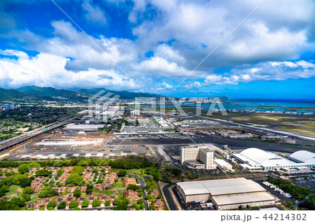 《ハワイ》ホノルル国際空港・オアフ島《航空写真》 《ハワイ》ホノルル国際空港・オアフ島《航空写真》 44214302