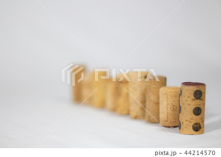 コルク 白い布背景のコルク コルク 白い布背景のコルク 44214570
