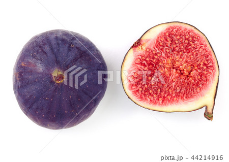 fig fruits isolated on white background. Top view. Flat lay pattern 44214916