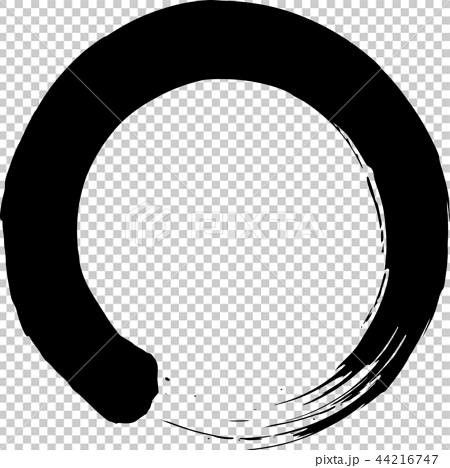 丸 円 黒のイラスト素材