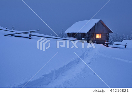 Fabulous house in the snow Fabulous house in the snow 44216821