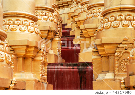Thai great many golden pagodas of Wat Pasawangboon Thai great many golden pagodas of Wat Pasawangboon 44217990