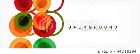 Overlapping circles design background Overlapping circles design background 44218294
