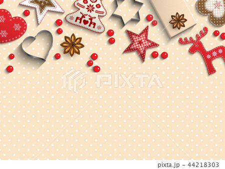 Christmas background, small scandinavian styled 44218303