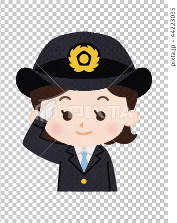 車掌 女性のイラスト素材