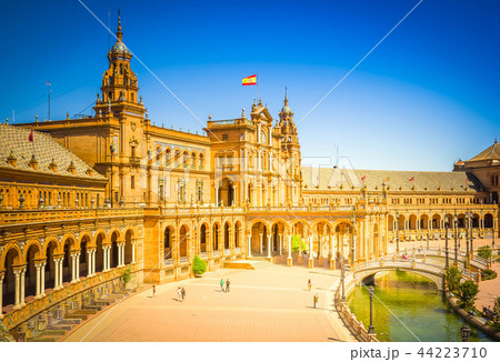 view of Plaza de Espana, Seville, Spain view of Plaza de Espana, Seville, Spain 44223710