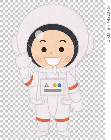 宇宙飛行士 男性のイラスト素材