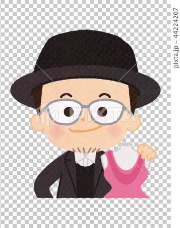 ファッションデザイナー 男性のイラスト素材