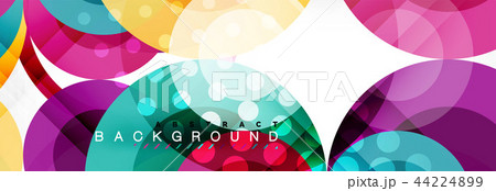 Overlapping circles design background 44224899