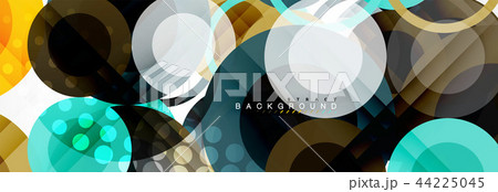 Abstract colorful geometric composition - multicolored circle background Abstract colorful geometric composition - multicolored circle background 44225045