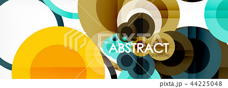 Abstract colorful geometric composition - multicolored circle background Abstract colorful geometric composition - multicolored circle background 44225048