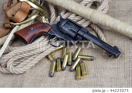 The .45 caliber revolver with western accessories 44225075