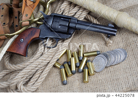 The .45 caliber revolver with western accessories 44225078