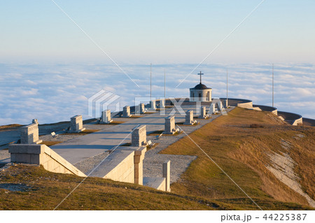 Italian alps landmark. First world war memorial 44225387