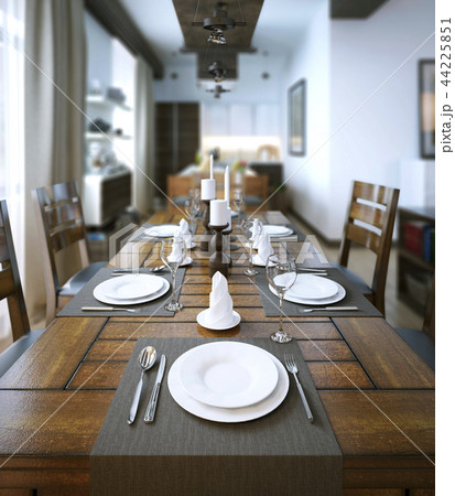 Dining room, rustic and modern style Dining room, rustic and modern style 44225851