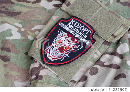 Ukraine Army unofficial uniform badge "CYBORG" 44225907