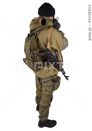 mercenary with bazooka gun 44226053