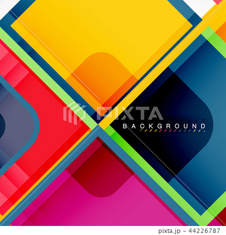 Abstract background, square shapes geometric composition 44226787