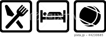 Eat sleep bocce icons 44230685