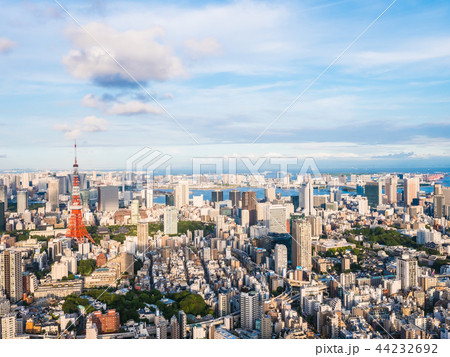 Beautiful Architecture and building around tokyo city with tokyo tower in japan Beautiful Architecture and building around tokyo city with tokyo tower in japan 44232692
