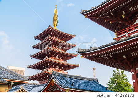 Beautiful architecture building sensoji temple is the famous place for visit in asakusa area 44233273