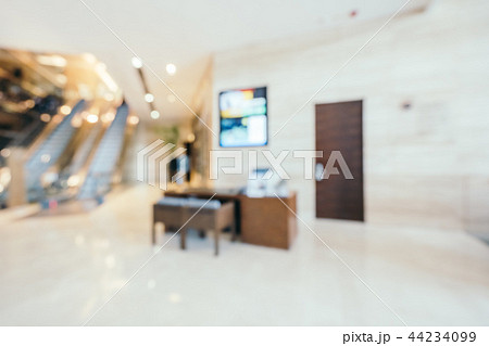 Abstract blur and defocused hotel lobby interior Abstract blur and defocused hotel lobby interior 44234099