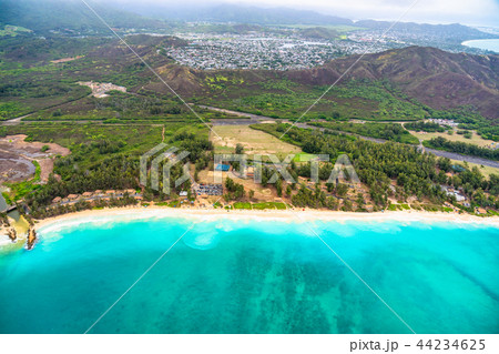 《ハワイ》オアフ島・ベロウズフィールドビーチパーク上空《航空写真》 《ハワイ》オアフ島・ベロウズフィールドビーチパーク上空《航空写真》 44234625