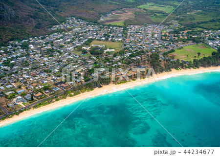 《ハワイ》オアフ島・ワイマナロビーチ上空《航空写真》 《ハワイ》オアフ島・ワイマナロビーチ上空《航空写真》 44234677