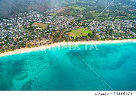 《ハワイ》オアフ島・ワイマナロビーチ上空《航空写真》 《ハワイ》オアフ島・ワイマナロビーチ上空《航空写真》 44234678