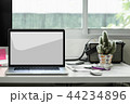 blank screen laptop on working desk 44234896
