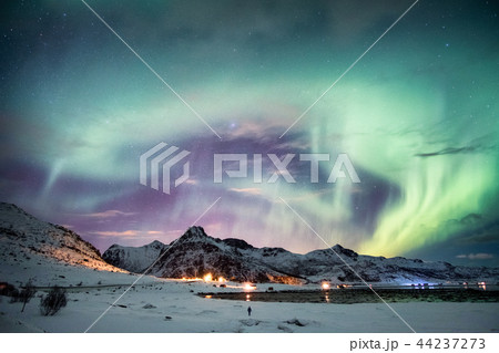 Aurora borealis (Northern lights) explosion 44237273