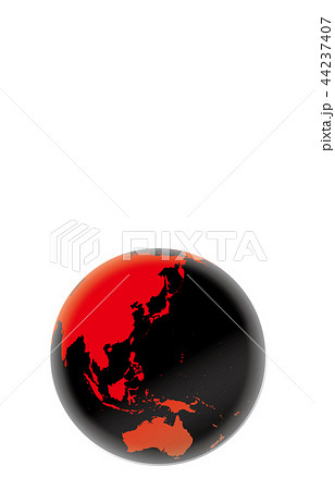 Earth Japan black red - Stock Illustration [44237407] - PIXTA