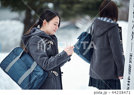 センター試験を受ける女子高生 44238471