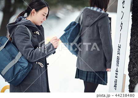 センター試験を受ける女子高生 44238480