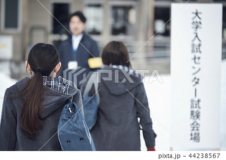 センター試験を受ける女子高生 センター試験を受ける女子高生 44238567