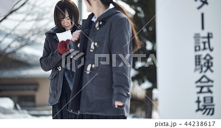 センター試験を受ける女子高生 44238617