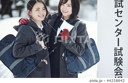 センター試験を受ける女子高生 44238642