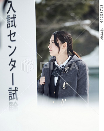 センター試験を受ける女子高生 44238713