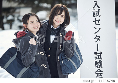 センター試験を受ける女子高生 センター試験を受ける女子高生 44238740