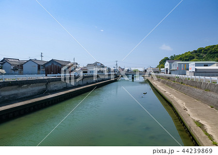 湯浅町 街並み 山田川 湯浅町 街並み 山田川 44239869