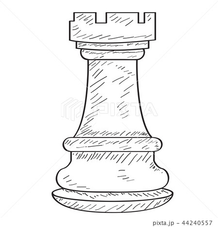 Chess rook, illustration - Stock Image - F037/4927 - Science Photo