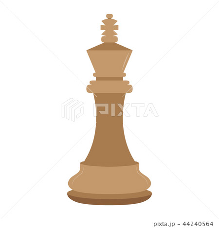 Isolated king chess piece icon 44240564