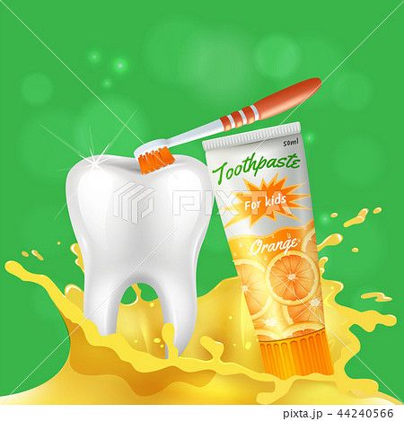 Tooth Dental Care Realistic 44240566