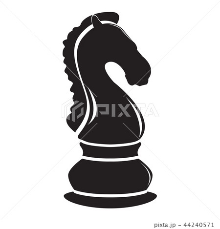 Isolated Knight Chess Piece Iconのイラスト素材