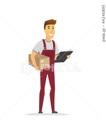Delivery service - cartoon people character isolated illustration Delivery service - cartoon people character isolated illustration 44240895