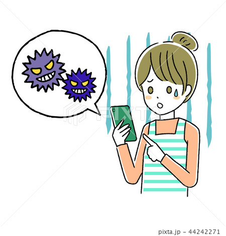 スマホを操作する女性 44242271