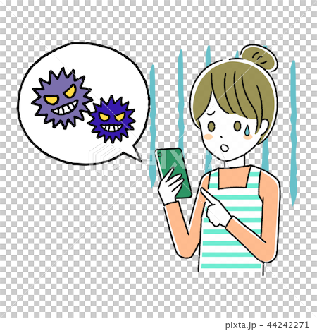 スマホを操作する女性 44242271