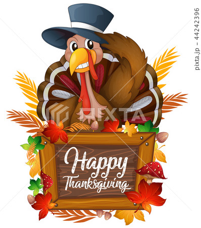 A turkey on autumn icon A turkey on autumn icon 44242396