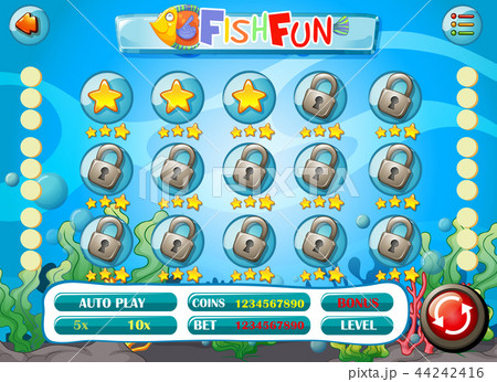Underwater fun game template 44242416